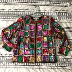 Vintage 1980s sequined jacket